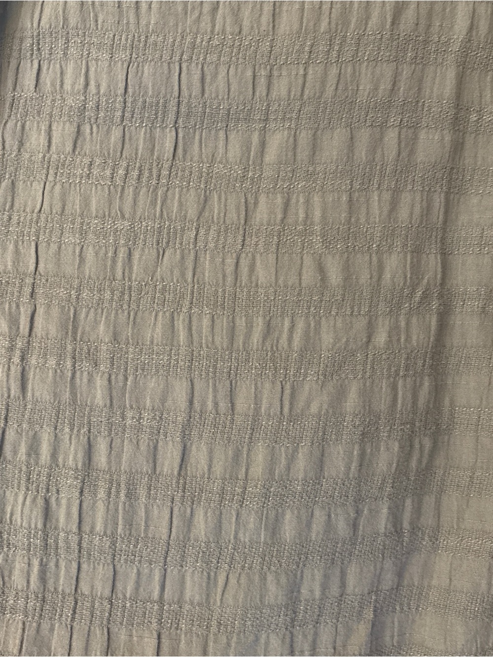 Aerie Smocked Button-Front Midi Dress Sage Green XS - Picture 7 of 8